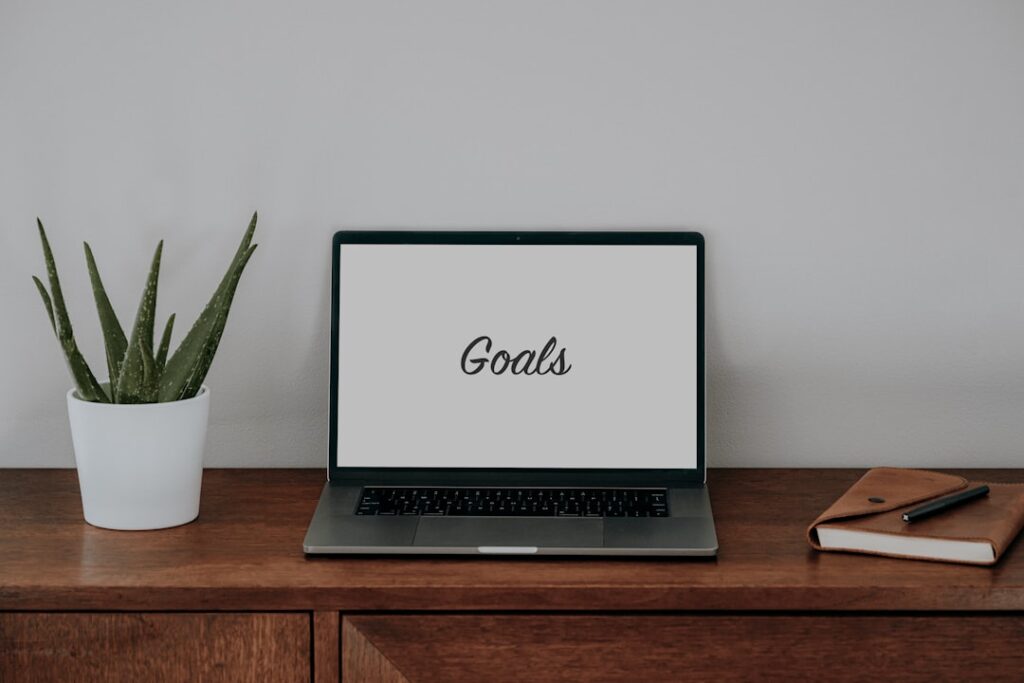 goal setting notebook